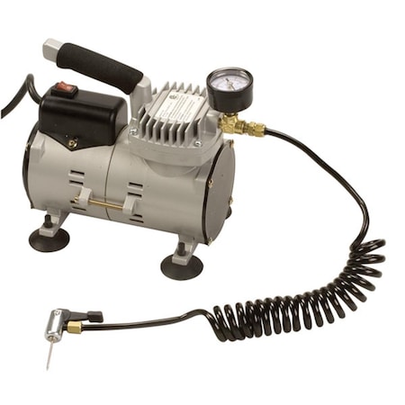 Swivel Ultra Quiet Air Compressor; Grey & Black SW715928